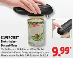 Lidl SILVERCREST Elektrischer Dosenöffner Angebot