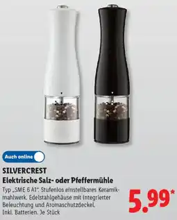 Lidl SILVERCREST Elektrische Salz oder Pfeffermühle Angebot