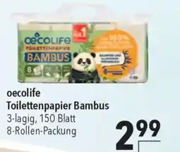 CITTI Markt oecolife Toilettenpapier Bambus Angebot