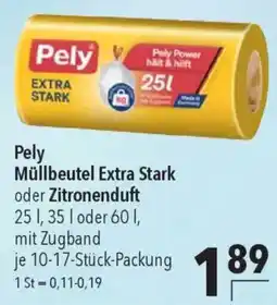 CITTI Markt Pely Müllbeutel Extra Stark oder Zitronenduft Angebot