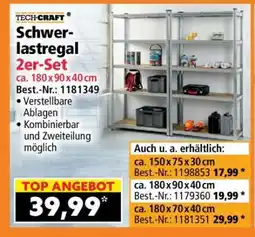 Norma Schwerlastregal 2er-Set ca. 180 x 90 x 40 cm Angebot