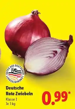 Lidl Deutsche rote Zwiebeln Angebot