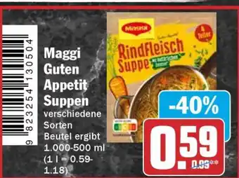 HIT Maggi Guten Appetit Suppen Angebot