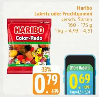 Edeka Haribo Lakritz oder Fruchtgummi Angebot