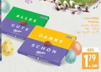 Edeka I Love Milka Pralinés Angebot