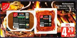 Edeka Nackensteaks Paprika oder Kräuter Angebot