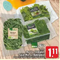 Edeka Rucola, Feldsalat, Salat-Mix oder Babyspinat Angebot
