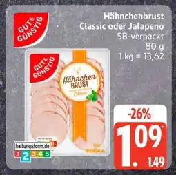 Edeka Hähnchenbrust Classic oder Jalapeno Angebot