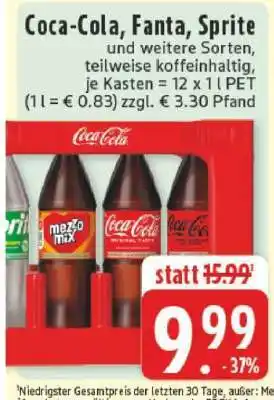 Edeka Coca­Cola/ Fanta/ Sprite Angebot