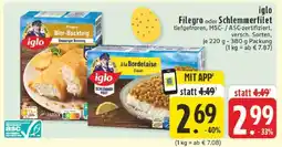 Edeka iglo Filegro oder Schlemmerfilet Angebot