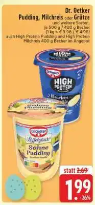 Edeka Dr. Oetker Pudding, Milchreis oder Grütze Angebot