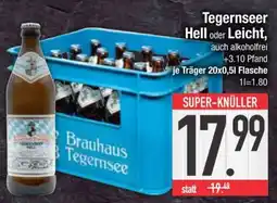 Edeka Tegernseer Hell oder Leicht Angebot