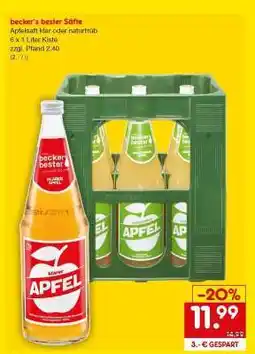 Netto Marken-Discount becker's bester Säfte Angebot