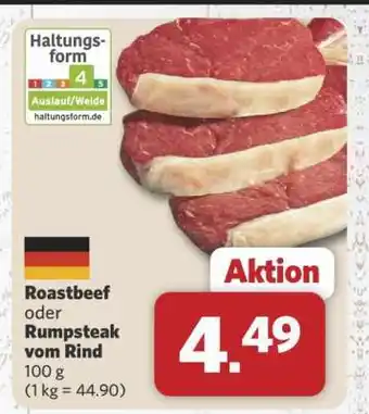 Combi Roastbeef oder Rumpsteak vom Rind Angebot