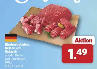 Combi Rinderrouladen, Braten oder Gulasch Angebot