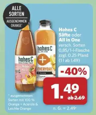 Combi Hohes C Säfte oder All in One Angebot