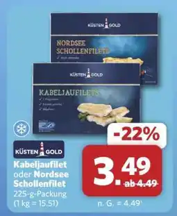 Combi Kabeljaufilet oder Nordsee Schollenfilet Angebot