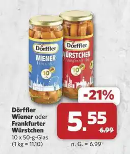 Combi Dörffler Wiener oder Frankfurter Würstchen Angebot
