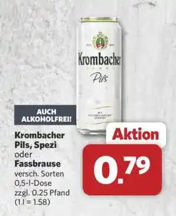 Combi Krombacher Pils, Spezi oder Fassbrause Angebot