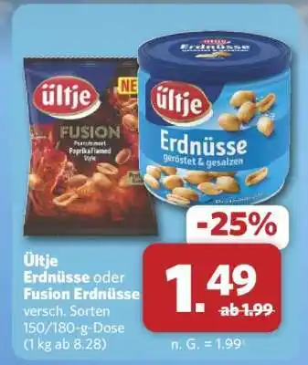Combi Ültje Erdnüsse oder Fusion Erdnüsse Angebot