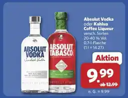 Combi Absolut Vodka oder Kahlua Coffee Liqueur Angebot