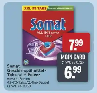 Combi Somat Geschirrspülmittel-Tabs oder Pulver Angebot