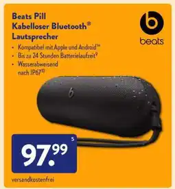 Aldi Süd Beats Pill Kabelloser Bluetooth Lautsprecher Angebot