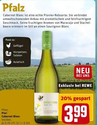 REWE City Piwi Cabernet Blanc 0,75L Angebot