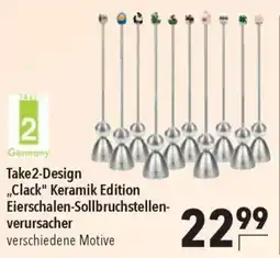CITTI Markt Take 2-Design ,,Clack" Keramik Edition Eierschalen-Sollbruchstellenverursacher Angebot