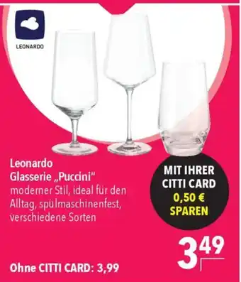 CITTI Markt Leonardo Glasserie,,Puccini" Angebot