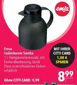 CITTI Markt Emsa Isolierkanne Samba Angebot