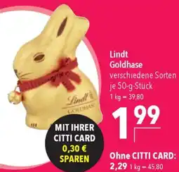CITTI Markt Lindt Goldhase Angebot