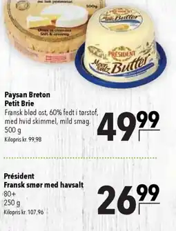 CITTI Markt Président Fransk smør med havsalt Angebot
