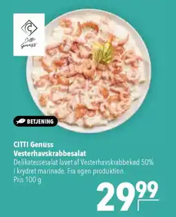 CITTI Markt CITTI Genuss Vesterhavskrabbesalat Angebot