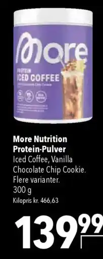 CITTI Markt More Nutrition Protein-Pulver Iced Coffee, Vanilla Chocolate Chip Cookie. Angebot