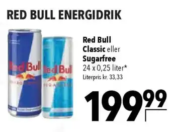 Red Bull Classic eller Sugarfree