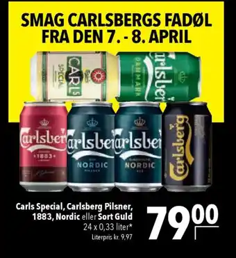 CITTI Markt Carls Special, Carlsberg Pilsner, 1883, Nordic eller Sort Guld Angebot