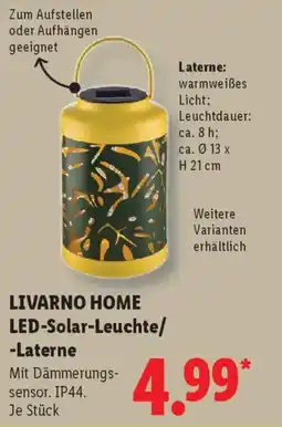Lidl LIVARNO HOME LED-Solar-Leuchte/ -Laterne Angebot