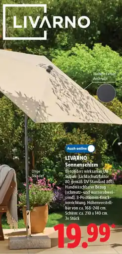 Lidl LIVARNO Sonnenschirm Angebot
