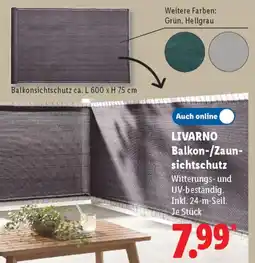 Lidl LIVARNO Balkon-/Zaun sichtschutz Angebot