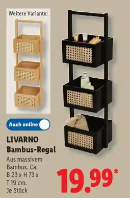 Lidl LIVARNO Bambus-Regal Angebot