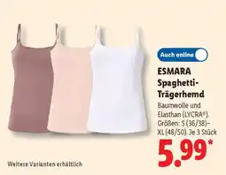 Lidl ESMARA Spaghetti- Trägerhemd Angebot