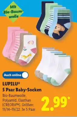 Lidl LUPILU 5 Paar Baby-Socken Angebot