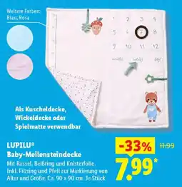 Lidl LUPILU Baby-Meilensteindecke Angebot