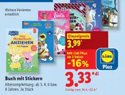 Lidl Buch mit Stickern Angebot