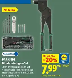 Lidl PARKSIDE Blindnietzangen-Set Angebot