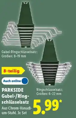 Lidl PARKSIDE Gabel-/Ring schlüsselsatz Angebot