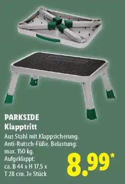 Lidl PARKSIDE Klapptritt Angebot