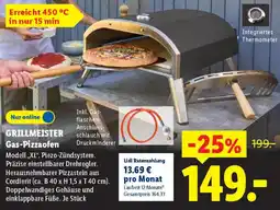 Lidl GRILLMEISTER Gas-Pizzaofen Angebot