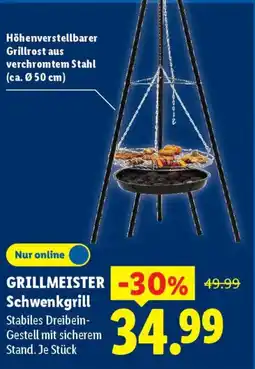 Lidl GRILLMEISTER Schwenkgrill Angebot